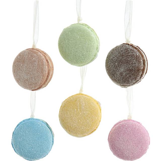 Kurt Adler Set Of 6 Macaron Ornaments