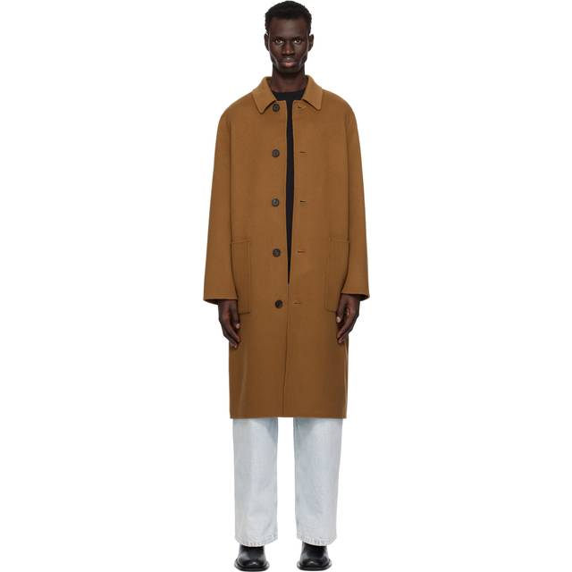 MACKAGE Tan Beckett Handmade Wool Coat - EARTH BROWN - US 42