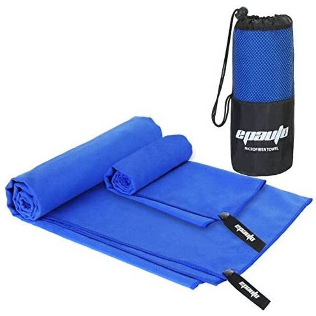 "Microfiber 2-Pack Fast Drying Towels (60"" x30) with Face/Hand Towel (24"" X15) for Travel, Beach, Backpacking , Camping and Gym"