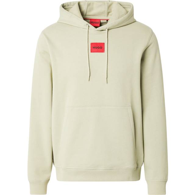 Men's HUGO Daratschi214 Label Logo Mens Hoodie - Tan - Size: 38