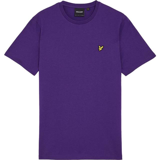Lyle And Scott Men's Cotton Crew Neck T-Shirt - Purple - Size: 42