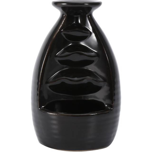 Ceramic Glaze Incense Burner Holder Stand Cones Backflow Censer Home