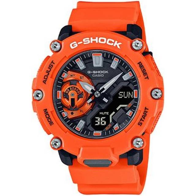 CASIO G-Shock Analog-Digital 'Red' GA-2200M-4A-PERSON - Orange - Free
