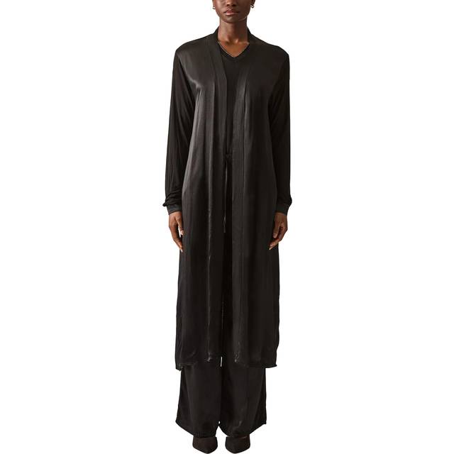 James Lakeland Long Satin Cardigan
