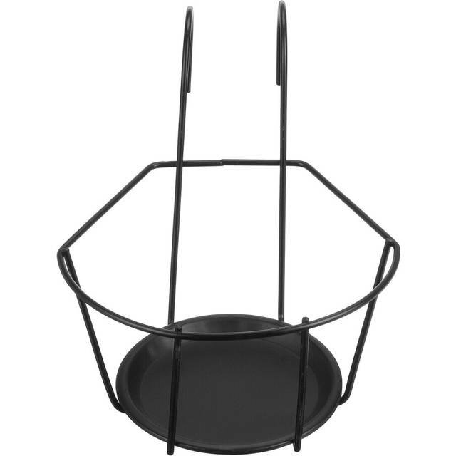 (S) 3PCS Metal Flower Holder Stand Hanging Pot Basket Plant Garden Wall Storage Rack