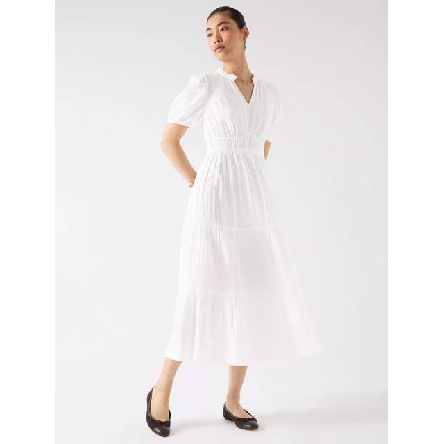 L.K.Bennett Felicity Cheesecloth Midi Dress