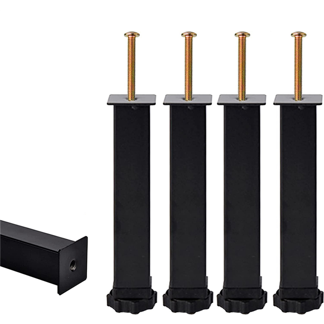 4Pcs Furniture Support Legs, Adjustable Height 20-22cm Furniture Legs