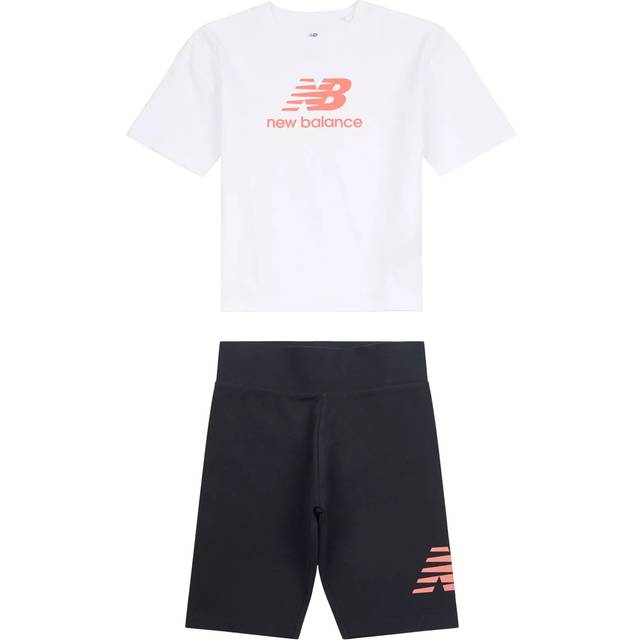 New Balance Kids' Logo T-Shirt & Cycle Shorts Set