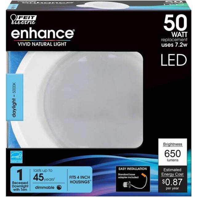 Feit Electric  7.2 watt 4 in. Enhance White LED Retrofit Kit, Pack of 6