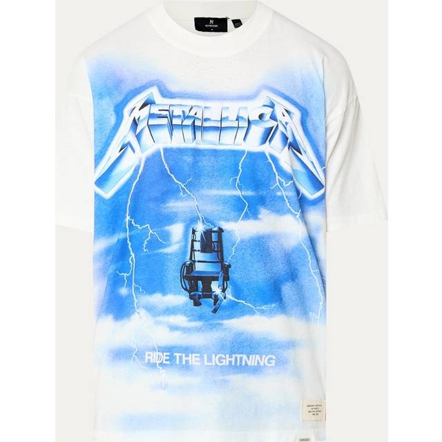 Represent X Metallica Ride The Lightning T-Shirt - Flat White