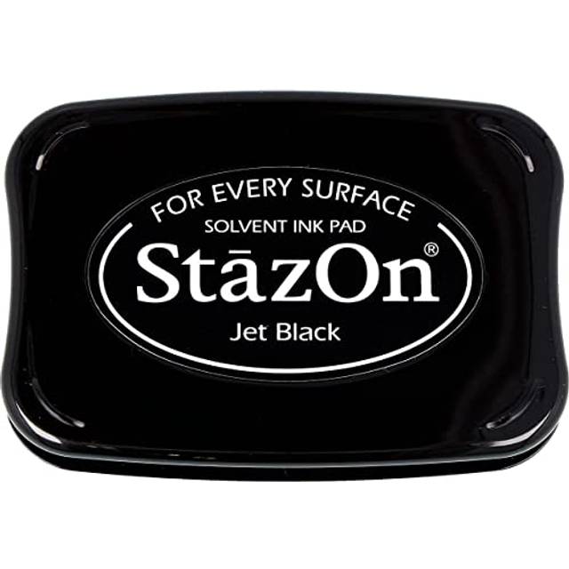 Tsukineko Stazon Okänd Stazon 252619 Stämpeldyna Svart Jet Svart, 9,5 x 6,5 x 1,6 cm