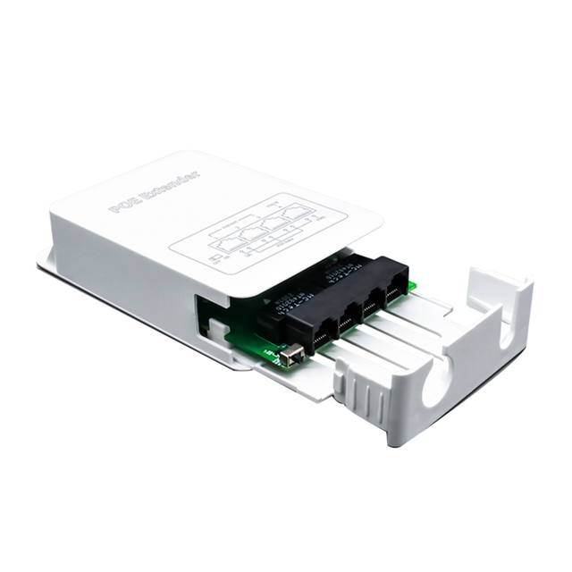 4 Port POE Extender 100M Outdoor Rainproof Network Repeater IP30 VLAN 44-57V 30W for Camera Wireless AP