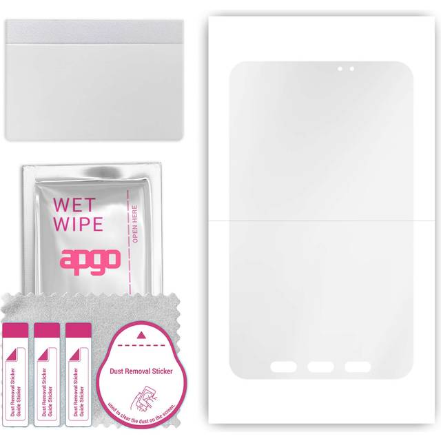apgo Hydrogel Ultra-Clear Screen Protector for Samsung Galaxy Tab Active 2, Hydrogel Film, Flexible, Soft TPU with positioning layer easy installation