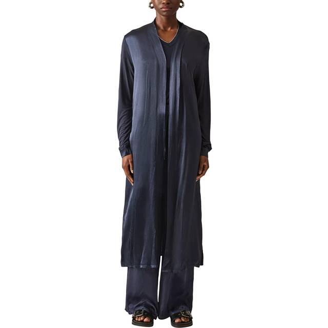 James Lakeland Long Satin Cardigan
