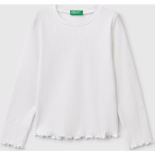 Benetton Kids' Ribbed Long Sleeve T-Shirt