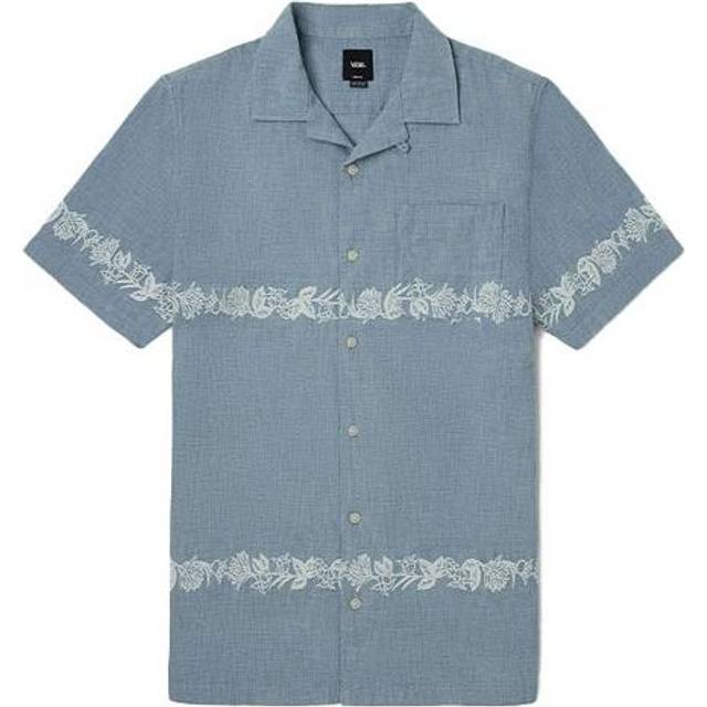 Men's Vans Denim Short Sleeve Blue Shirt VN0A5E6JLKZ - XS