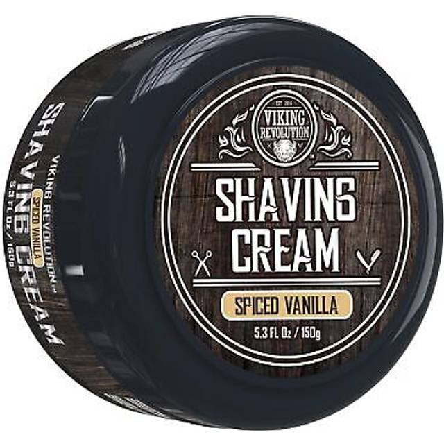 Viking Revolution Luxury Shaving Cream for Men - Spiced Vanilla Scent - Soft  Smooth & Silky Shaving Soap - Rich Lather for the Smoothest Shave - 5.3o