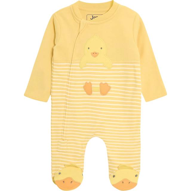 JoJo Maman Bebe Baby Unisex Duckling Zip Sleepsuit - Yellow, Yellow, Size Age: 3-6 Months - age: 3-6 MONTHS