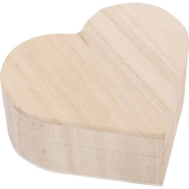 New Lovely Wooden Heart shaped Jewelry Storage Box Packaging Carrying Case Craft Decoration Hot