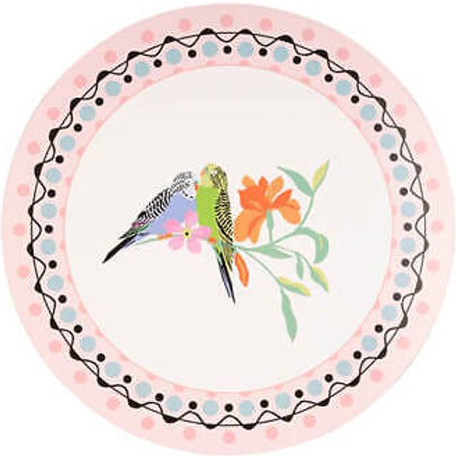 Cath Kidson Budgie Cork Backed Round Placemats 4 Pack