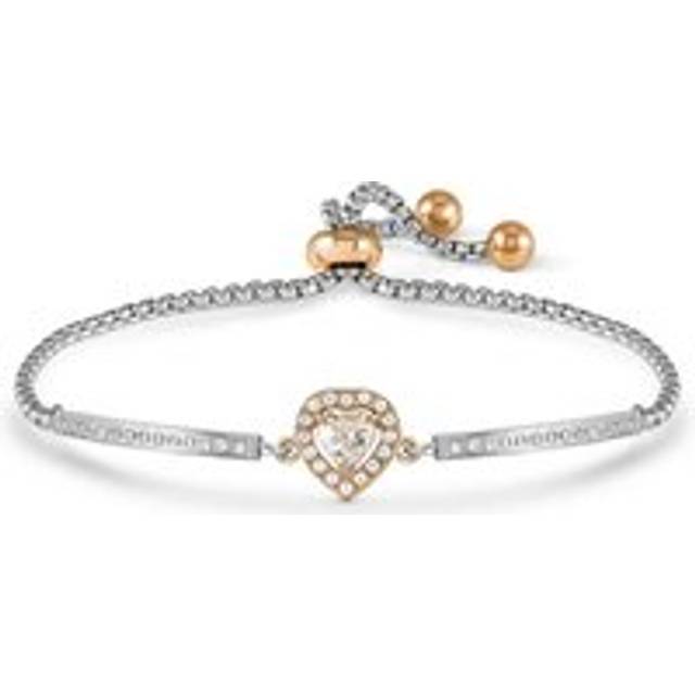 Nomination Royal Dream Rose Gold Heart Crystal Bracelet - Silver - Adjustable