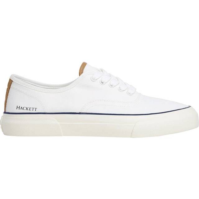 Hackett London for man. HMS21480 Blake Smart leather trainers white (43), Flat, Laces, Casual