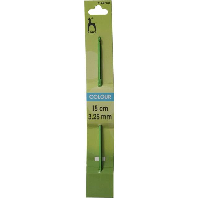 Pony Classic Single-Ended Coloured Crochet Hook - Green - 3.25mm (UK 10 - US D/3)