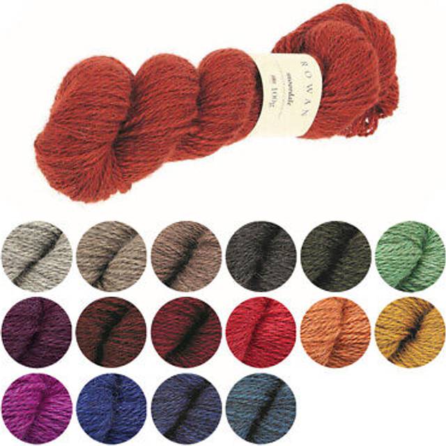 Rowan Moordale Dk Double Knit British Wool Alpaca Crochet Yarn 100gm All Shades