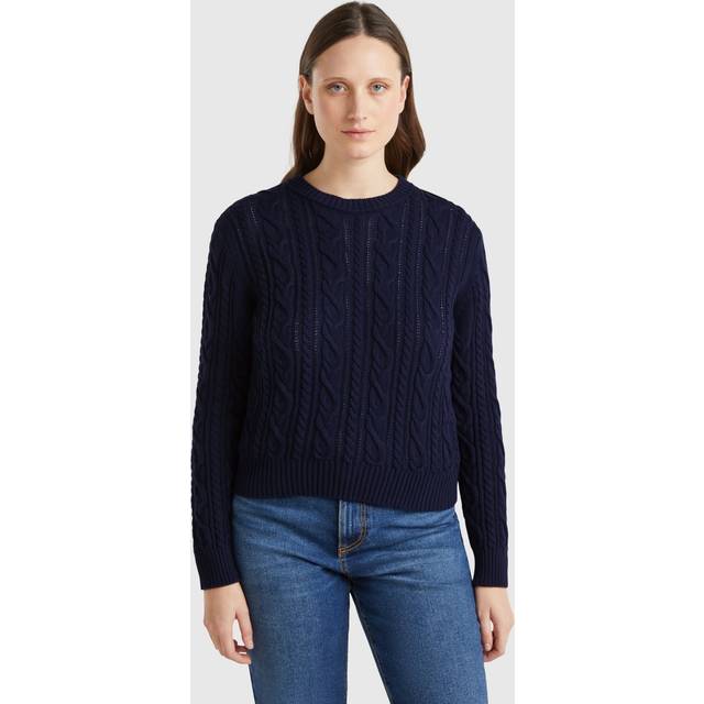 Benetton Cotton Cable Knit Jumper
