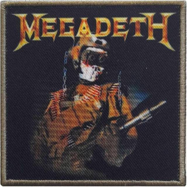Megadeth Standard Trooper Iron On Patch One Size svart