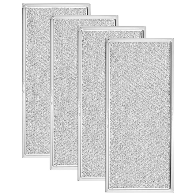 4PCS Microwave Grease Filter Aluminum Mesh for