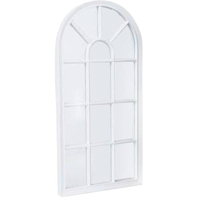White window style arch mirror garden home wall mounted vintage outdoor