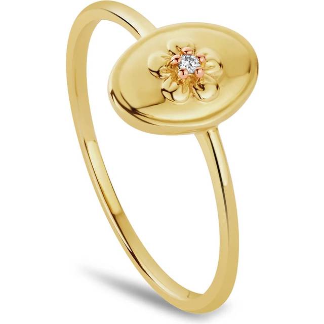 Clogau Forget Me Not Gold and Diamond Ring - Q
