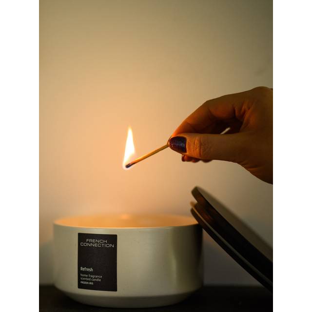 French Connection Stone Collection Iris & Orange Blossom Candle 405g - 405 [en_gb] gram