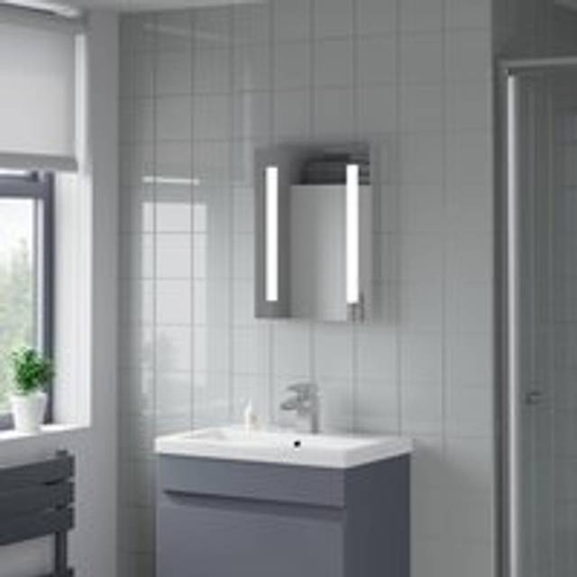 Artis Aqua LED Bathroom Mirror 390 x 500mm - Battery Operated