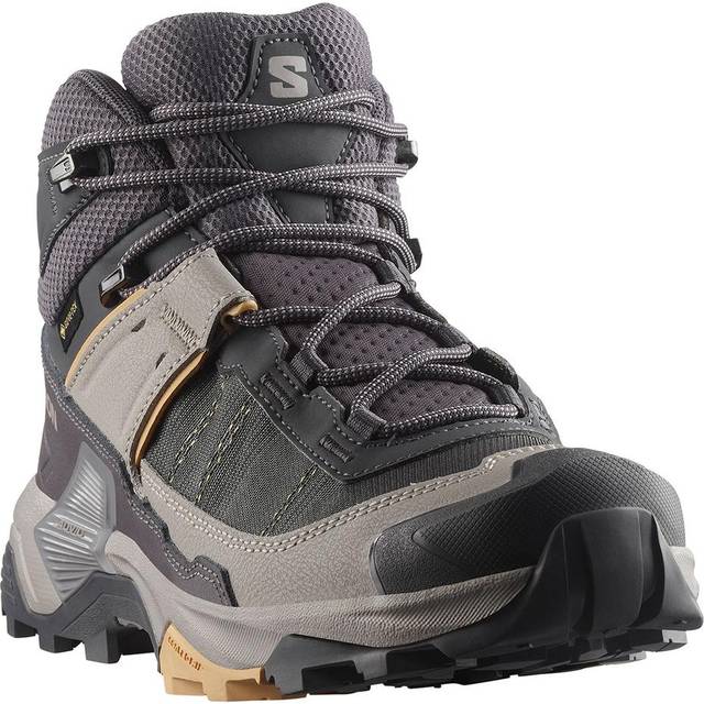 Salomon Women's X Ultra 5 Mid GORE-TEX Nine Iron/gull/soft Clay, 39 1/3