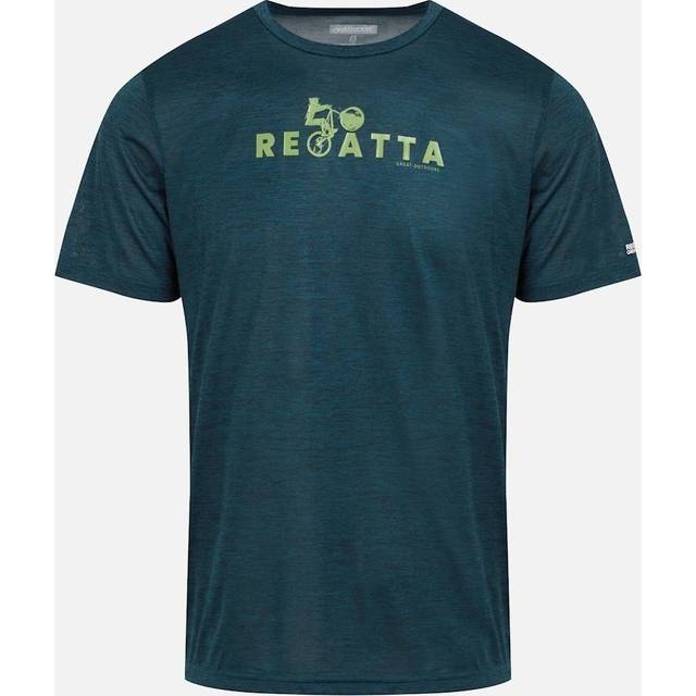 (XXL, Moroccan Blue) Regatta Mens Fingal VIII Cycle Marl T-Shirt