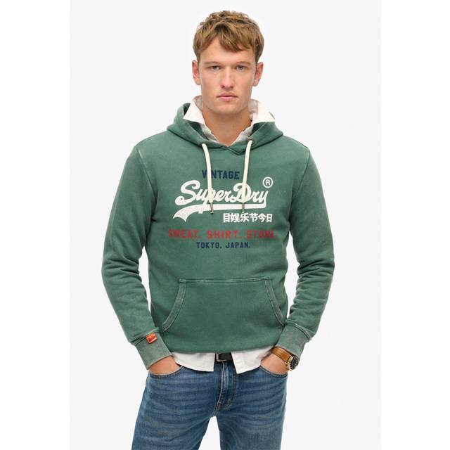 Hooded sweatshirt Superdry Vl Cali - Vert - M