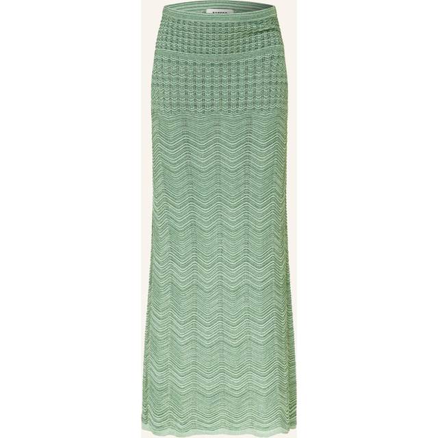 Jupe longue en maille - Menthe a l'eau - 38