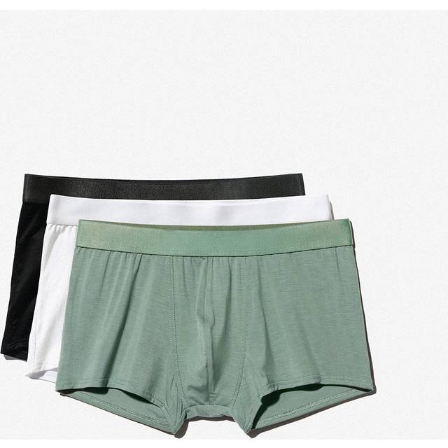 CDLP - 3 × Boxer Trunk - Black + White + Sage