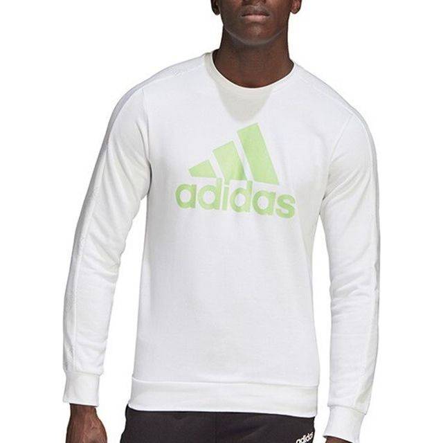 adidas Casual Sports Round Neck Pullover White GJ6591 - L