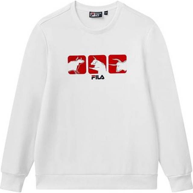 FILA Casual Sports Knitted Turtleneck Jumper For Men White F11M118297F-WT - Standard White