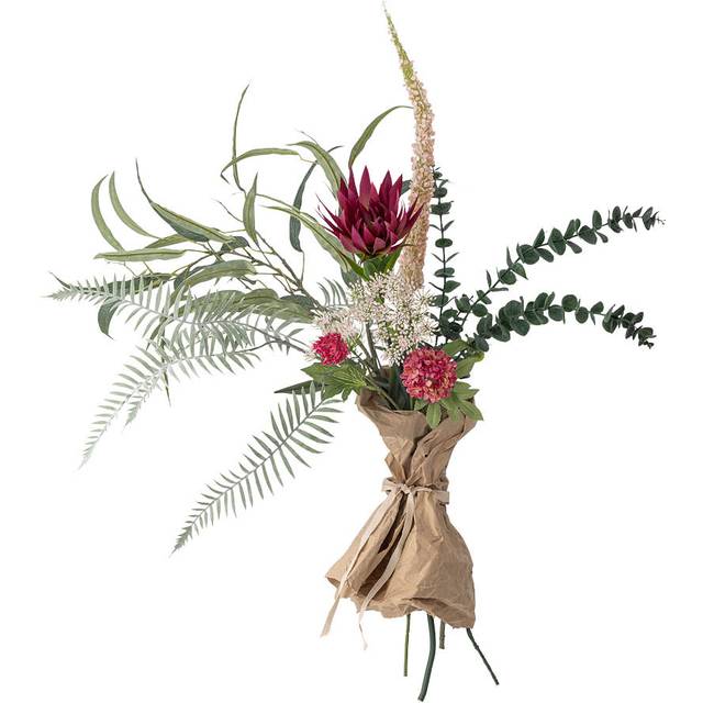 Bloomingville - Crown bukett konstgjord 30x80 cm röda blommor