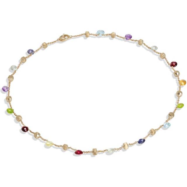 Marco Bicego Paradise 18ct Yellow Gold Mixed Stone Single Strand Necklace D