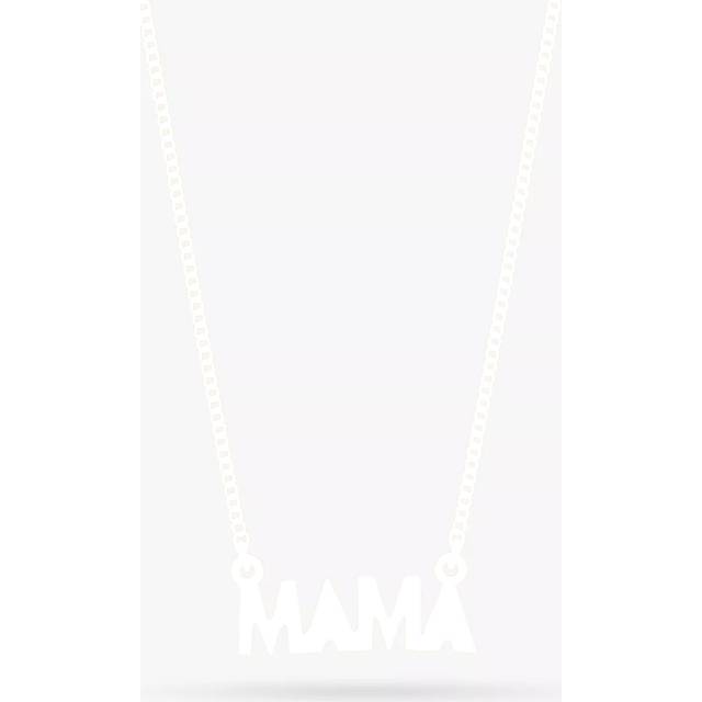 Rachel Jackson London Mini Art Deco Mama Pendant Necklace, Gold