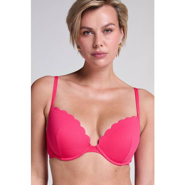 Hunkemöller Scallop padded underwired bikini-top Pink - 38DD