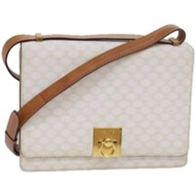 Womens Preloved Vintage Macadam Shoulder Bag Wo - White - One Size