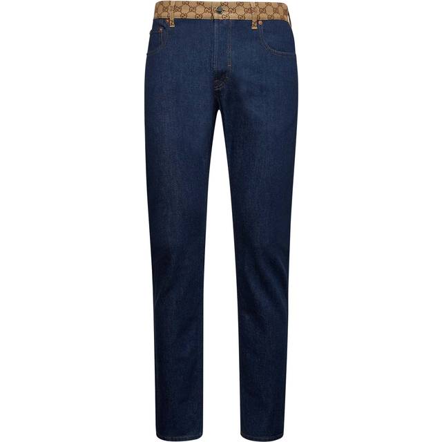 Gucci GG Canvas mid-rise tapered jeans - blue (32)