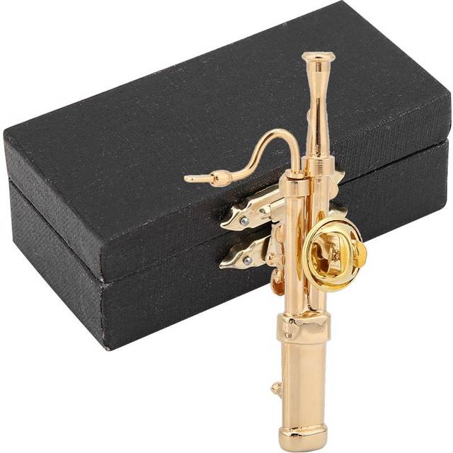 Gold Plating Copper Bassoon Musical Instrument Bassoon Brooch Pin with Gift Box
