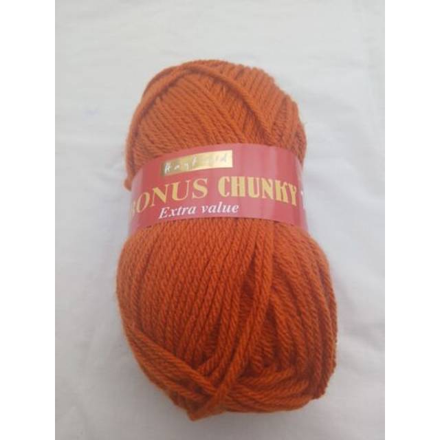 Hayfield Bonus Chunky Yarn Burnt Orange 647 100g